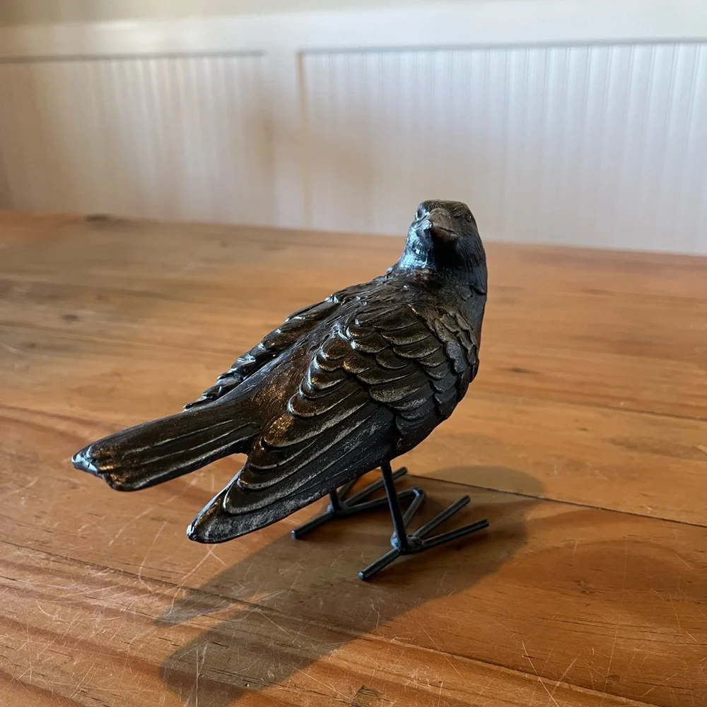 Metal Raven Figurine/Statue - Picture 2 of 8